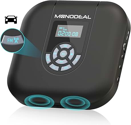 Portable CD Player with Speaker and FM Transmitter
