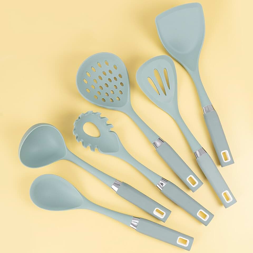 Silicone Cooking Utensil Set, Heat Resistant, Dishwasher Safe