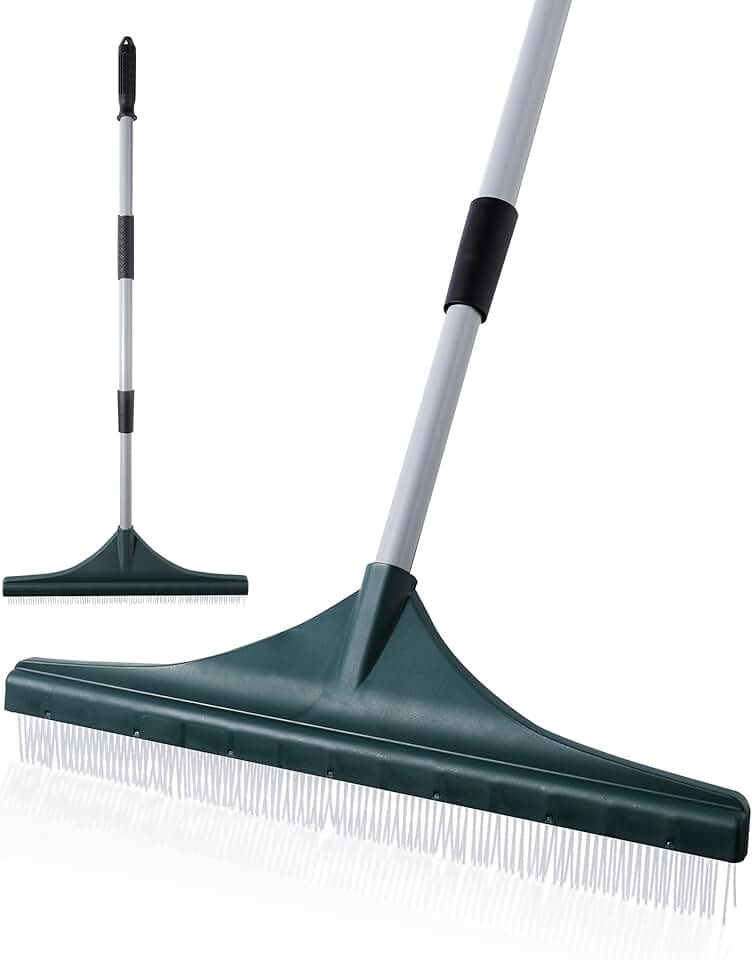 Telescopic Grass and Leaf Rake for Yard Cleaning