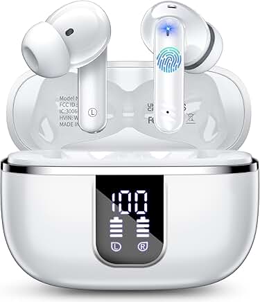 Wireless Bluetooth Earbuds with Noise Cancelling Mic
