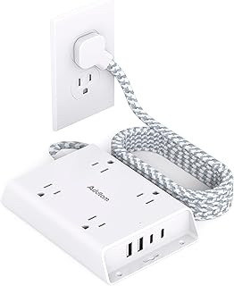 5 ft Surge Protector Power Strip with 4 Outlets and 2 USB-C Ports