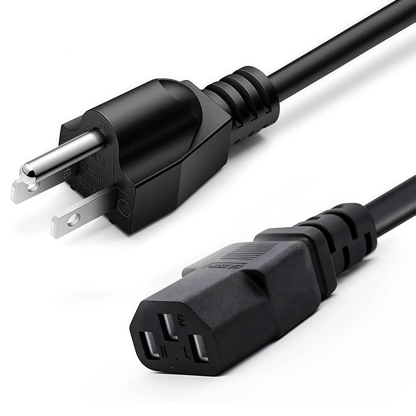 3-Prong AC Power Cable, 1.5m, 125V, 10A
