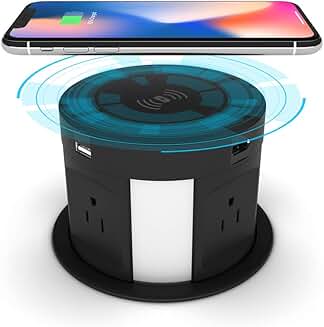 Automatic Pop-Up Power Strip with USB and HDMI