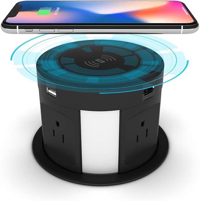 Automatic Pop-Up Power Strip with USB and HDMI