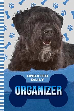 Daily Organizer with Blue Paw Print Cover