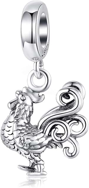 Sterling Silver Charm Bracelet and Necklace Set