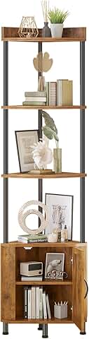 5-Tier Corner Storage Cabinet for Small Spaces