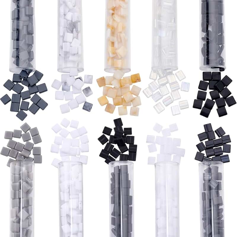700pcs 10 Colors Tila Beads for Jewelry Making