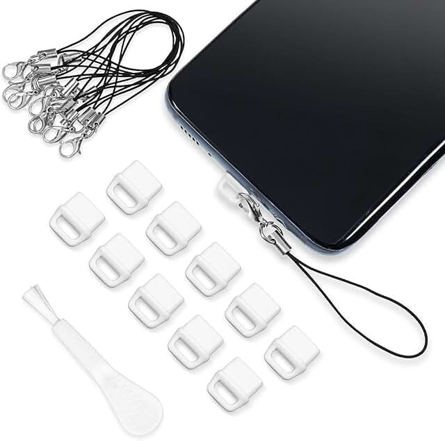 10 Pack Dust Plug Covers for Charging Ports