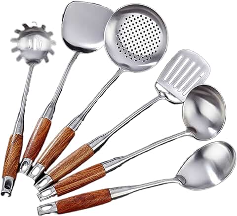 6-Piece Stainless Steel Cooking Utensil Set