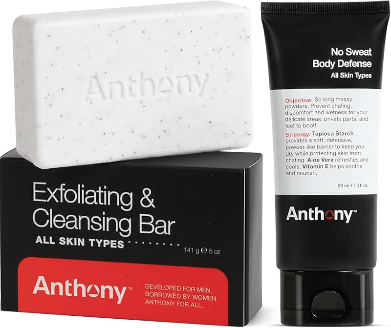 Anti-Chafe Body Lotion and Exfoliating Bar