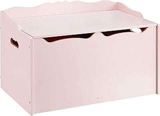 Pink Wooden Kids Toy Storage Box