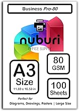 A3 Size Premium White Printer Paper, 100 Sheets