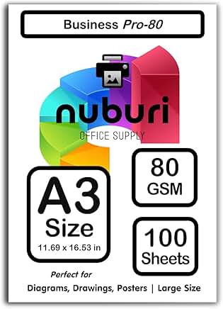 A3 Size Premium White Printer Paper, 100 Sheets