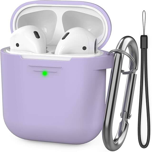 Lavender Silicone Case for AirPods 1 and 2