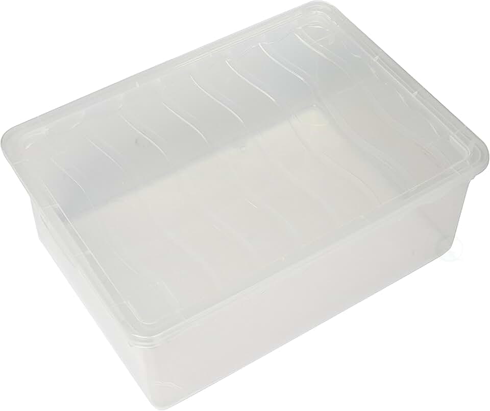 Set of 6 Basicwise Plastic Shoe Storage Boxes