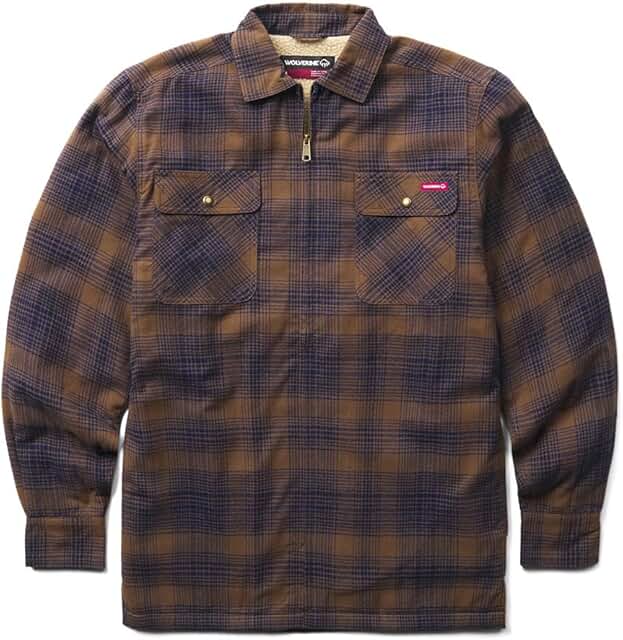 Men's Sherpa Lined Zip Shirt