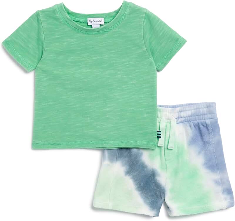 Baby Boys' Coast Shirt and Tie-Dye Shorts Set