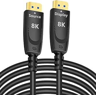 8K Fiber Optic HDMI Cable 100ft, 48Gbps, 4K@120Hz