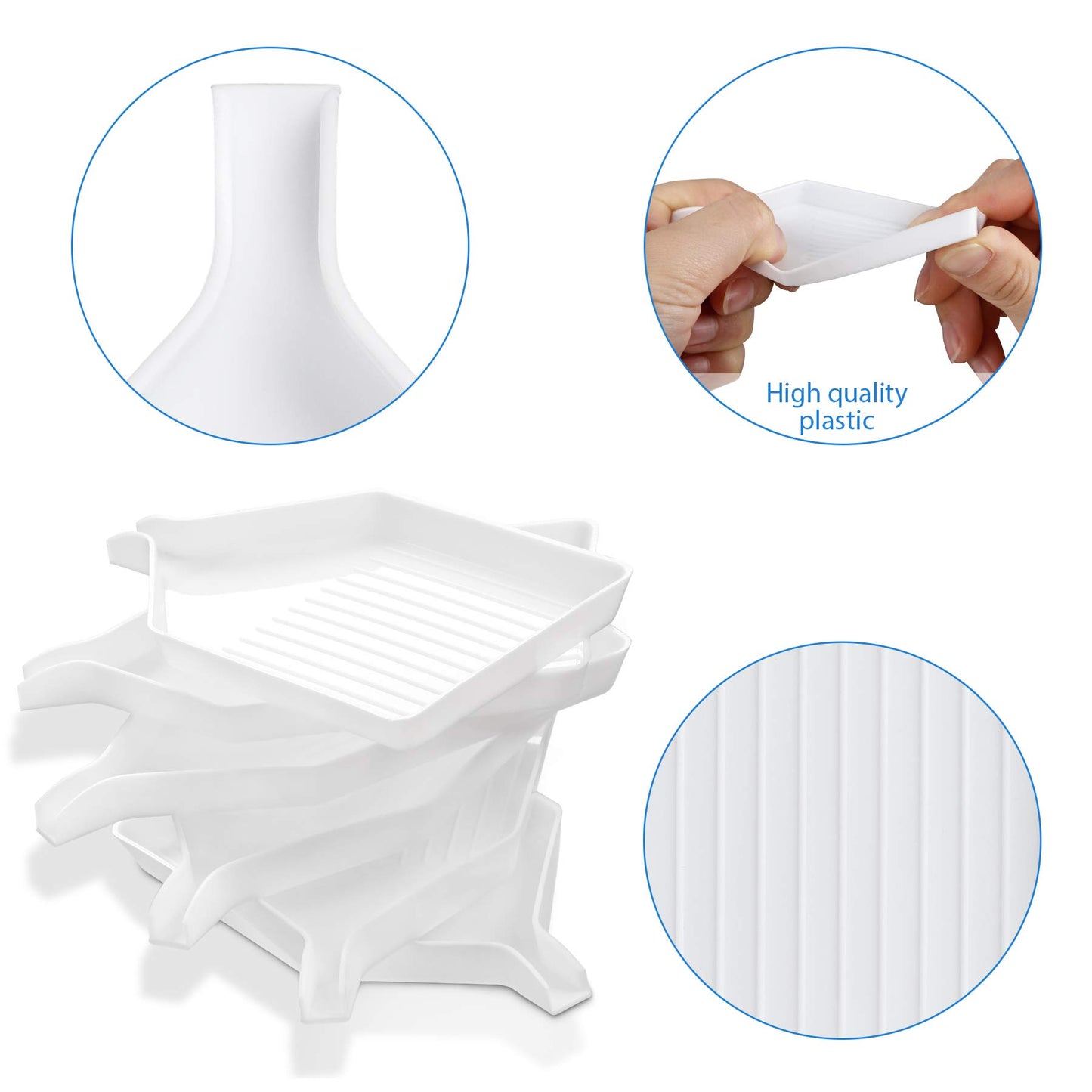 Plastic Diamond Art Bead Sorting Trays for DIY Crafting