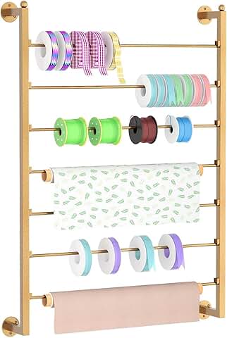 7-Tier Wall-Mounted Ribbon and Accessory Organizer