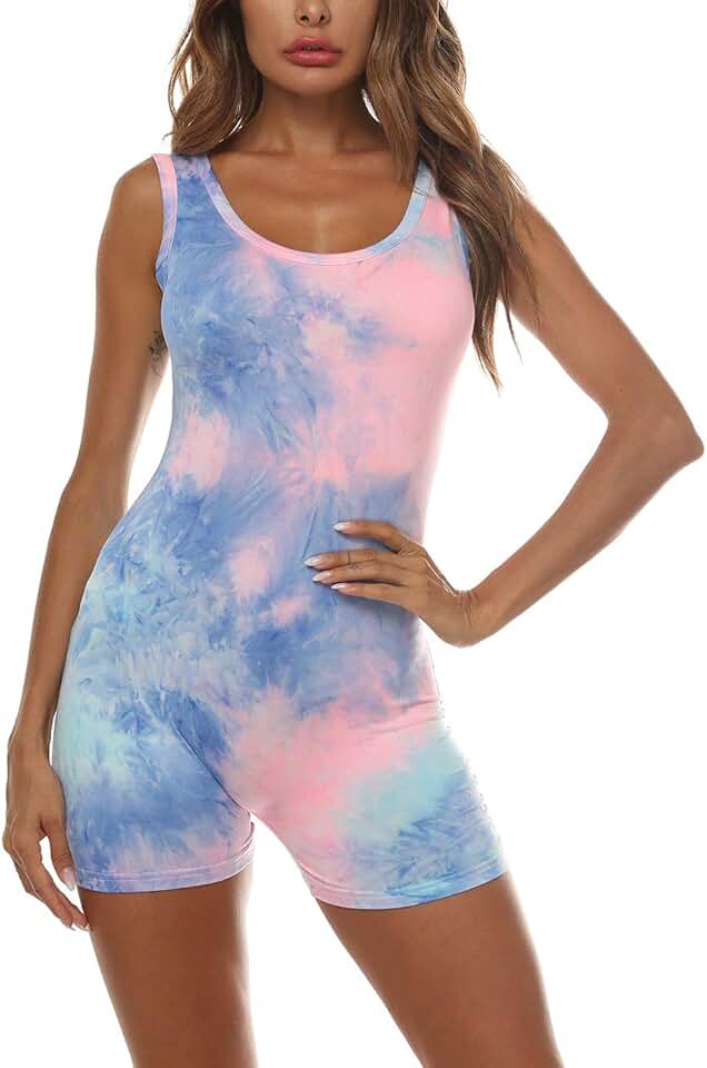 Sexy Sleeveless Tank Top and Short Jumpsuit