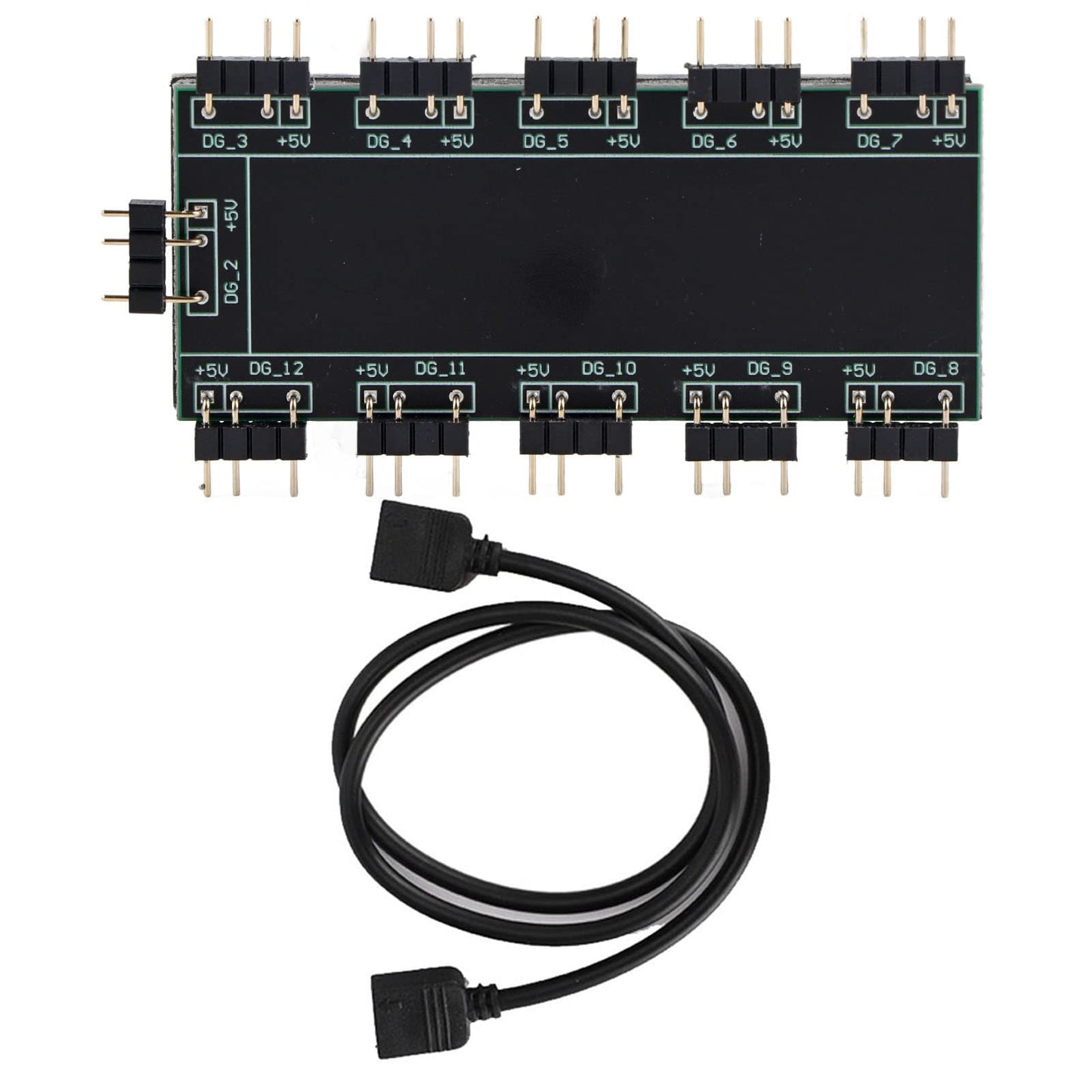 10-Channel RGB Hub for PC Fans