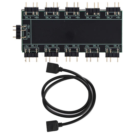 10-Channel RGB Hub for PC Fans