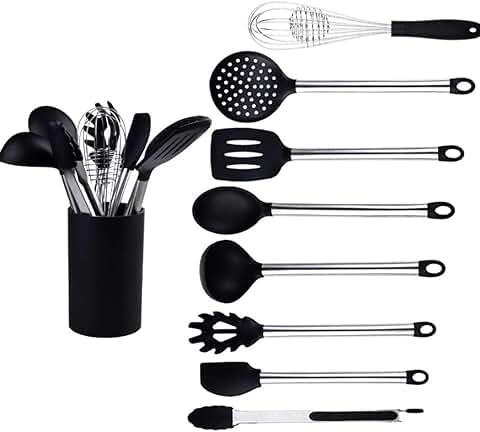 9-Piece Non-Stick Silicone Kitchen Utensil Set