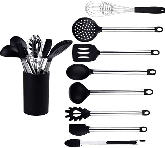 9-Piece Non-Stick Silicone Kitchen Utensil Set