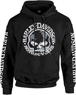 Men's Black Skull Sweatshirt Pullover