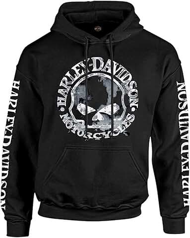 Men's Black Skull Sweatshirt Pullover