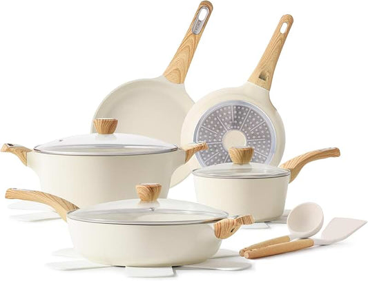 Wooden Cooking Utensil Set with Spatulas and Spoons