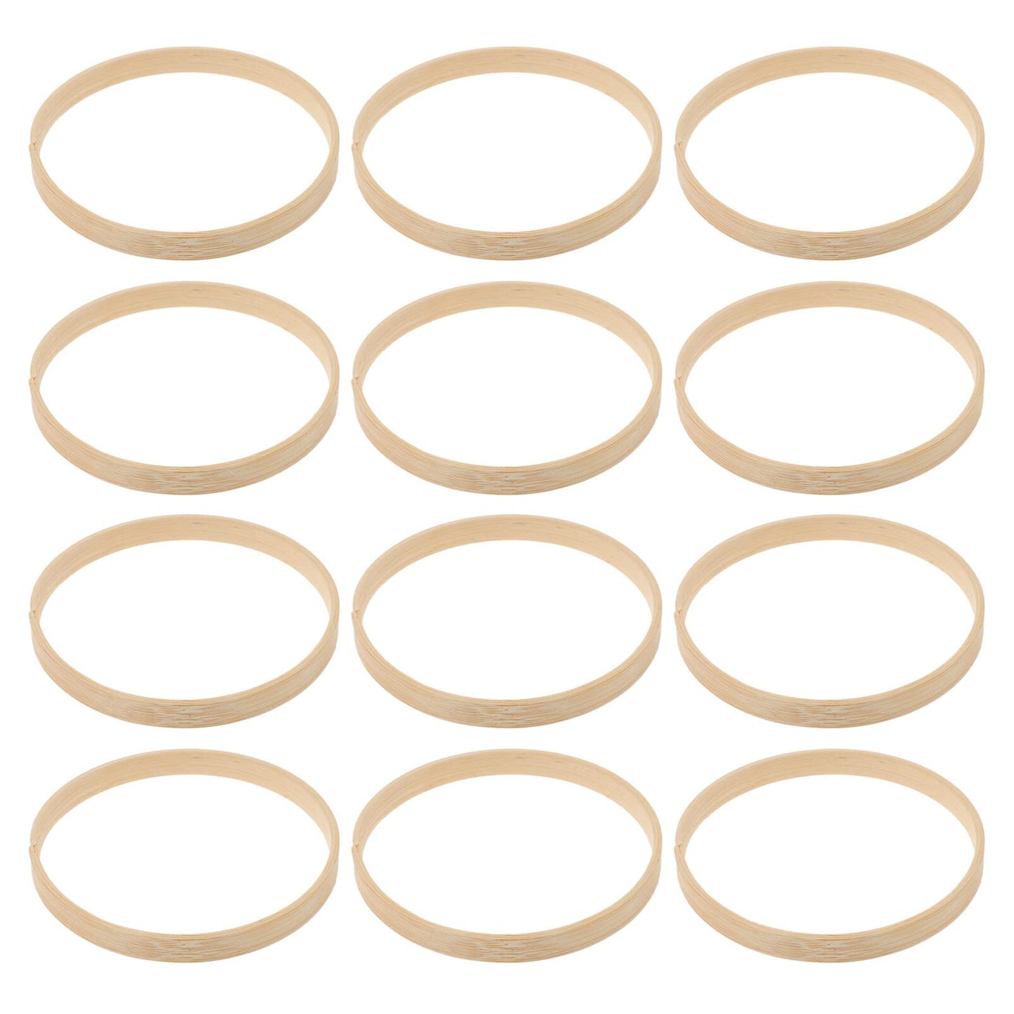 12pcs 4" Bamboo Hoop Set for Macrame and Wall Decor