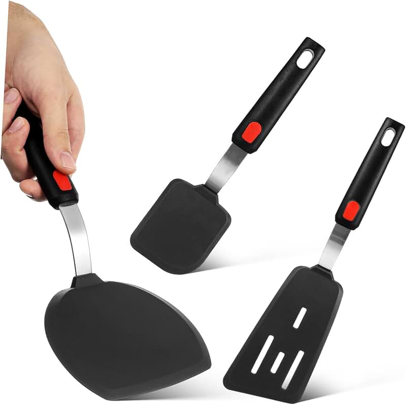 Silicone Spatula Set for Cooking and Baking