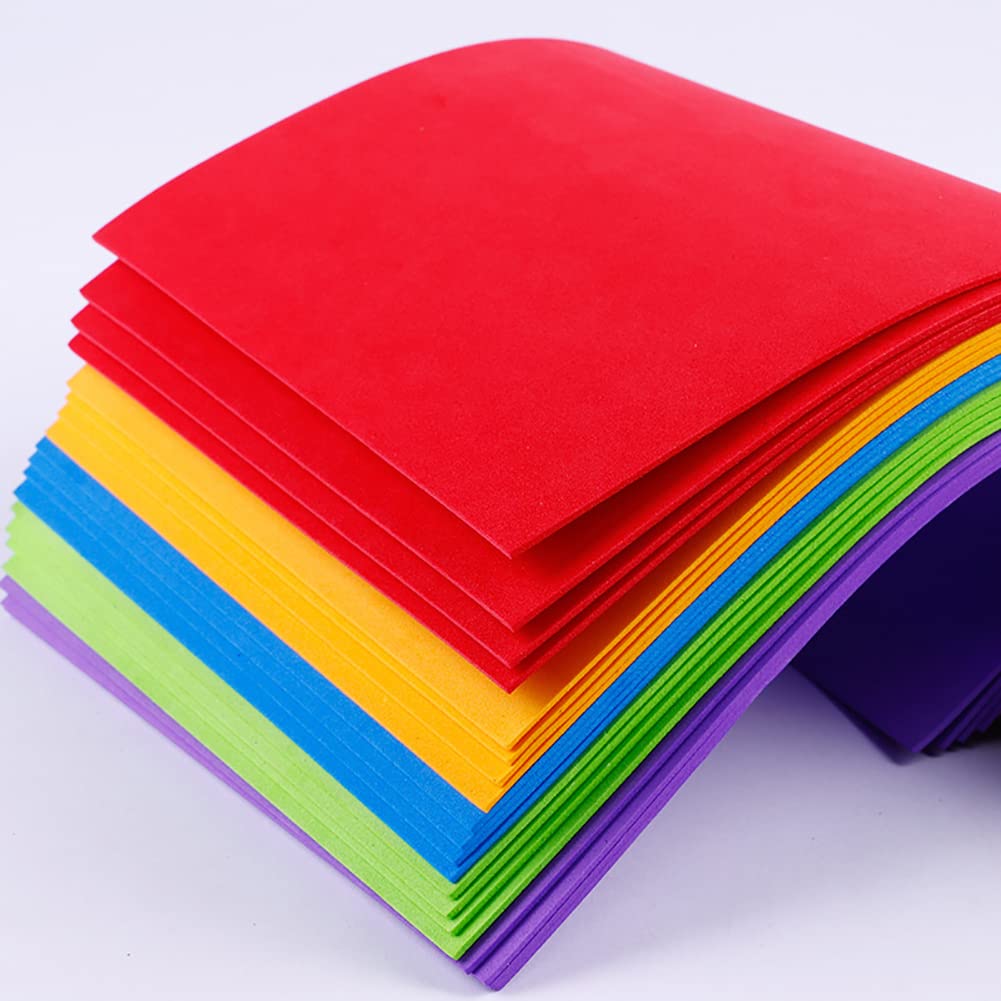 10-Pack 2mm Thick Black Foam Sheets 20x30cm