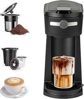 Single Serve Coffee Maker with Reusable Filter