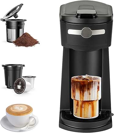Single Serve Coffee Maker with Reusable Filter