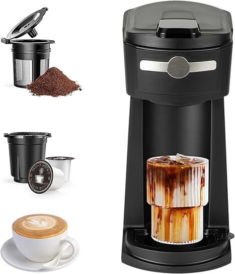 Single Serve Coffee Maker with Reusable Filter