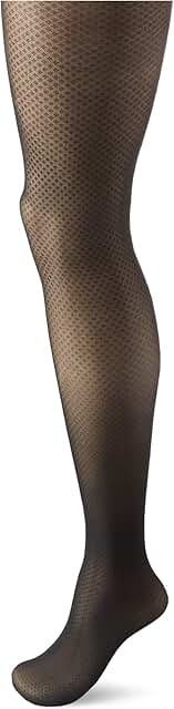 Women's Black Diamond Compression Tights with Sheer Toe