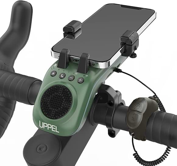Bike Phone Mount with LED Light and Power Bank