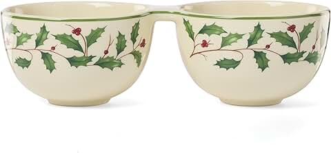 Holiday Double Dip Bowl for Festive Serving