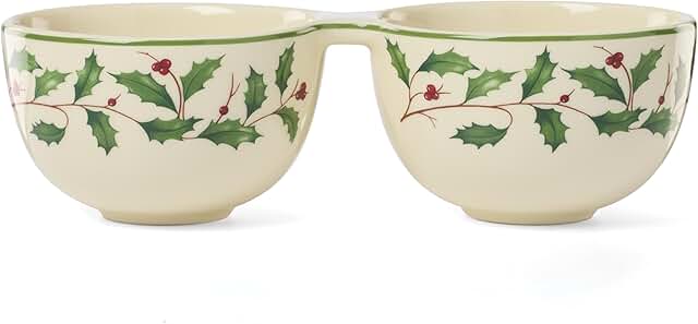 Holiday Double Dip Bowl for Festive Serving