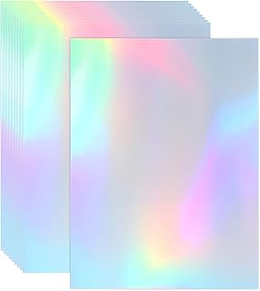 9.5"x7" Holographic Metallic Cardstock, 60 Sheets