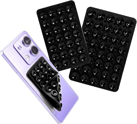 Silicone Suction Cup Phone Holder, Double-Sided Grip