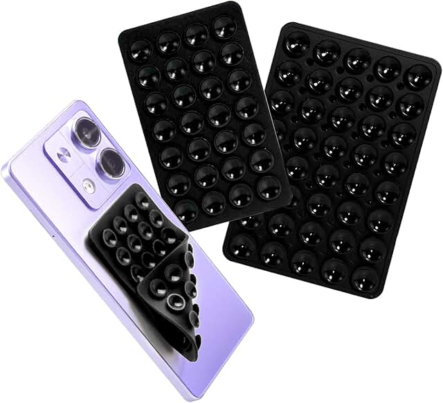 Silicone Suction Cup Phone Holder, Double-Sided Grip