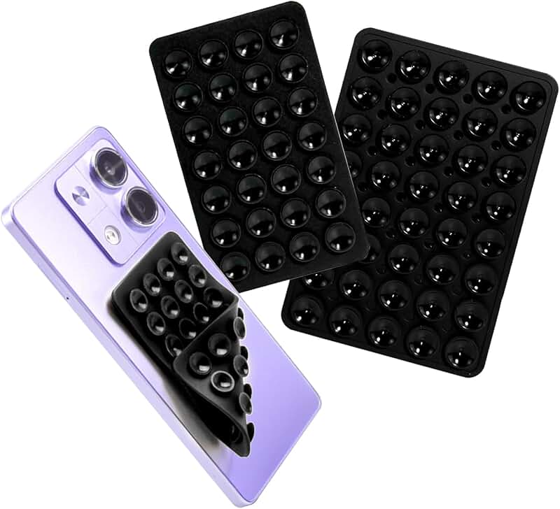Silicone Suction Cup Phone Holder, Double-Sided Grip