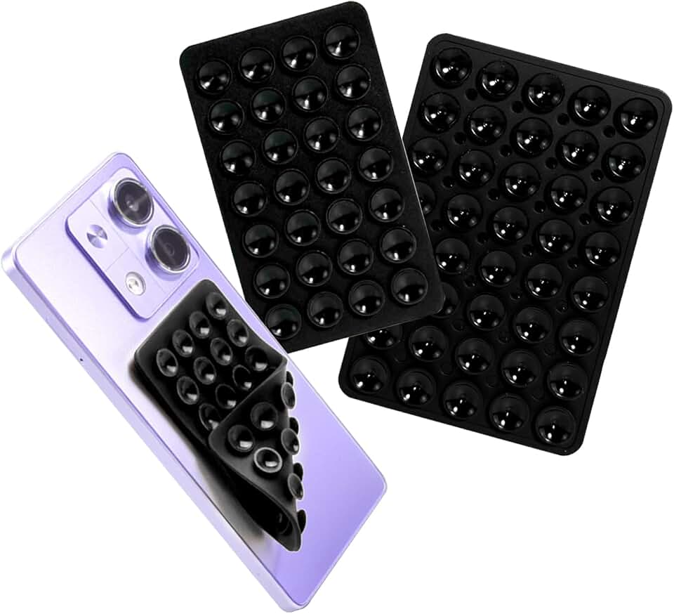 Silicone Suction Cup Phone Holder, Double-Sided Grip