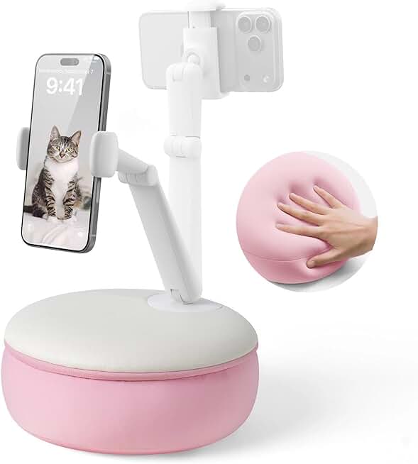 Mini Adjustable Phone Pillow Stand for Bed or Sofa