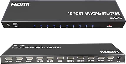 4K HDMI Splitter 1 In 10 Out for Multiple Displays
